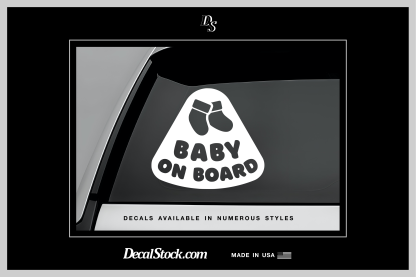 Baby on Board Decal (Socks & Triangle)