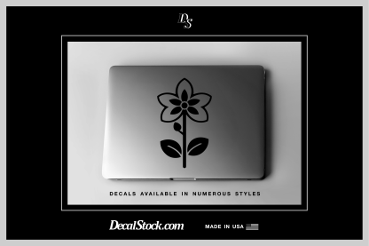 Five Pedal Flower Decal - Image 4