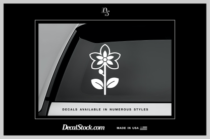 Five Pedal Flower Decal