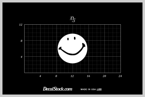 Smiley Face Decal (Solid) - Image 5