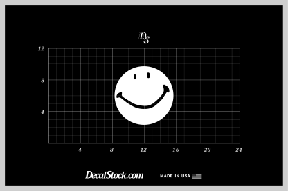 Smiley Face Decal (Solid) - Image 5