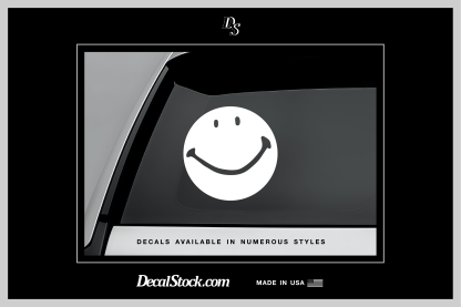 Smiley Face Decal (Solid) - Image 3