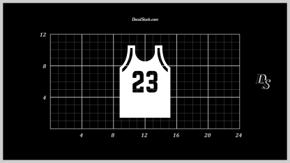 #23 Basketball Jersey Decal - Image 3