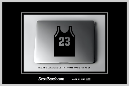 #23 Basketball Jersey Decal - Image 2