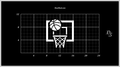 Basketball Hitting Hoop Decal - Image 4