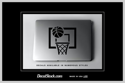 Basketball Hitting Hoop Decal - Image 3