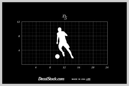 Kicking a Soccer Ball Decal - Image 3