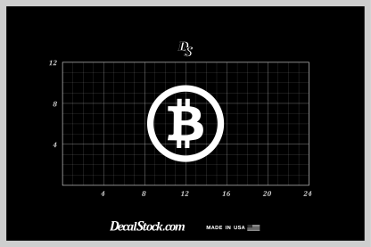 Bitcoin Symbol in Circle Decal - Image 3