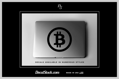 Bitcoin Symbol in Circle Decal - Image 2