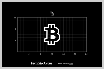 Bitcoin Symbol Decal - Image 3