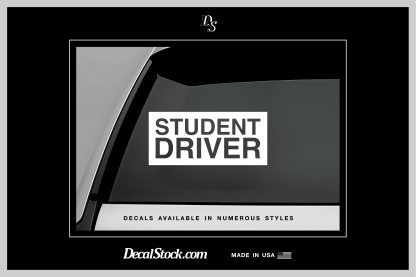 Student Driver Rectangle Decal