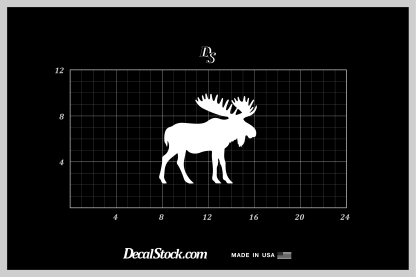 Moose Solid Decal - Image 5