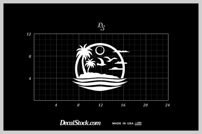 Tropical Island Decal - Image 5