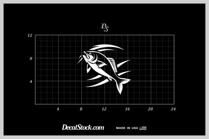 Fish in a Wave Decal - Image 5