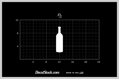 Wine Bottle Solid Decal - Image 3