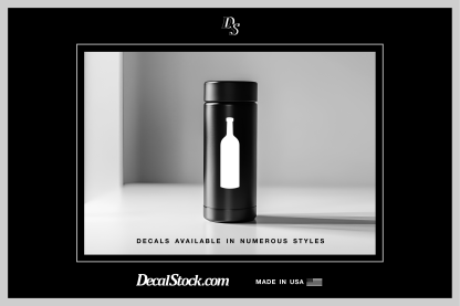 Wine Bottle Solid Decal