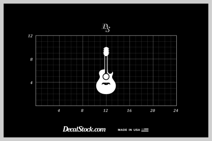 Acoustic Guitar Decal - Image 5