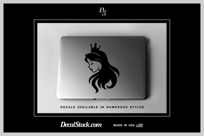 Princess with Tiara Decal - Image 5