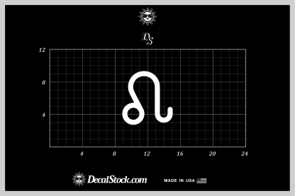 Leo Astrological Sign Decal - Image 5