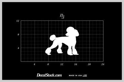 Poodle Decal - Image 3