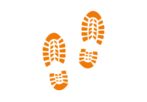 Hiking Boot Prints Decal