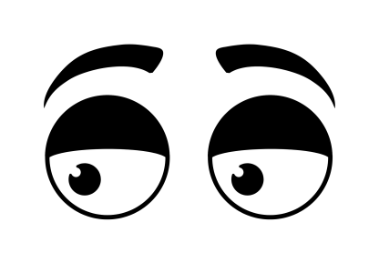 Aloof Eyes Decal