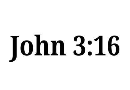 John 3:16 Decal