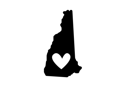 New Hampshire Heart Decal