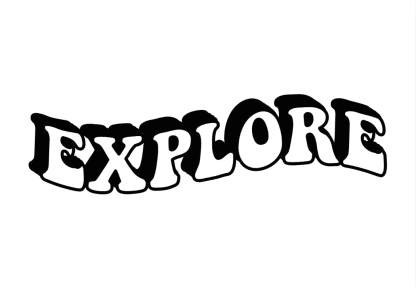 Explore Text Decal