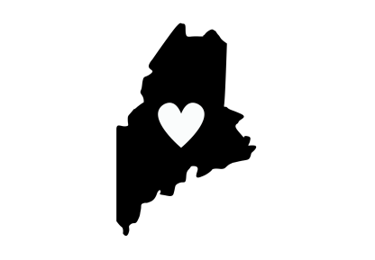 Maine Heart Decal