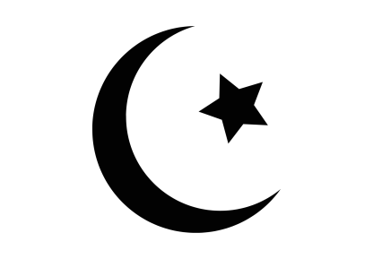 Muslim Star and Crescent Decal