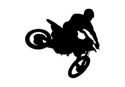 Dirtbike Mid-Air Decal