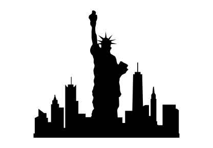 Statue of Liberty & New York City Skyline Decal