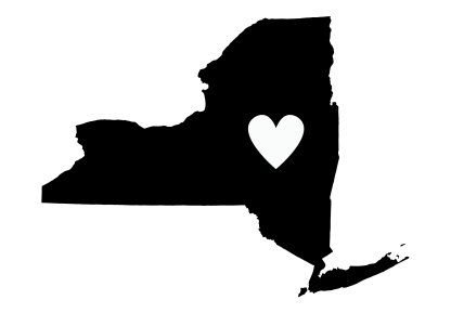 New York State Heart Decal