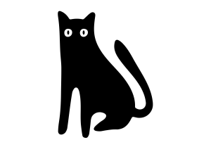 Goofy Cat Power Stance Decal