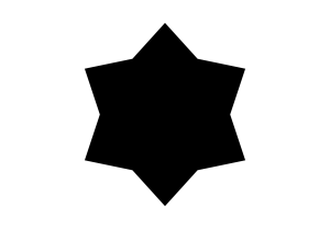 Six-Pointed Star Decal