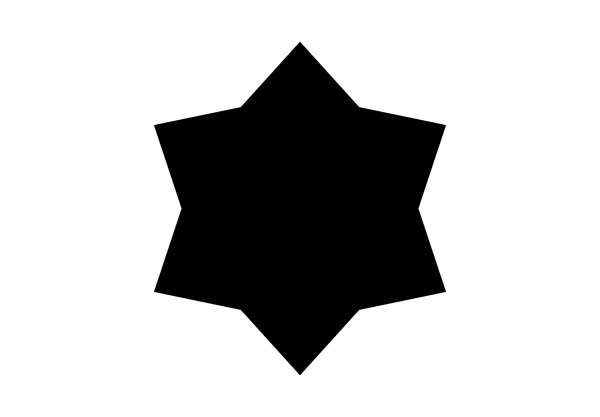 Six-Pointed Star Decal