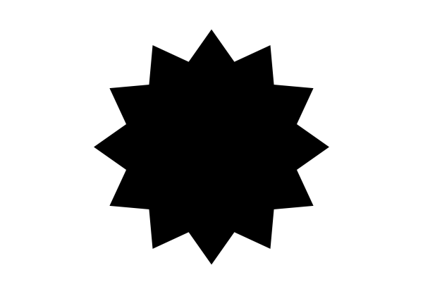 Twelve-Pointed Star Decal