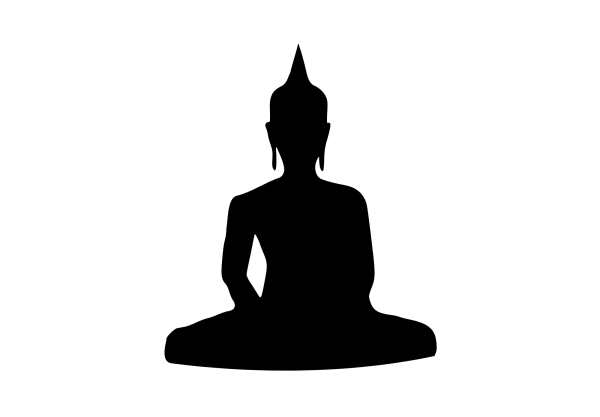 Meditating Theravada Buddha Solid Decal