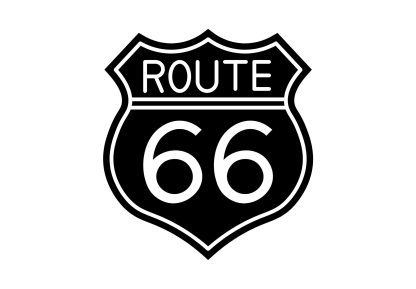 Route 66 Sign Decal