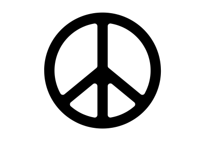 Original Peace Symbol Decal