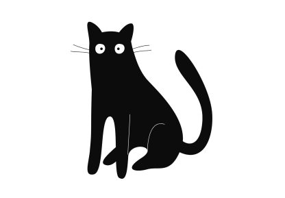 Goofy Cat Power Stance Decal