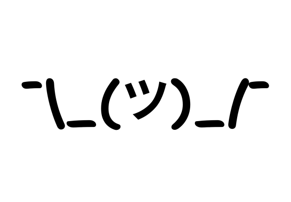 Shrugging Face Ascii Art Decal
