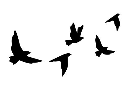 Flock of Birds Flying Decal